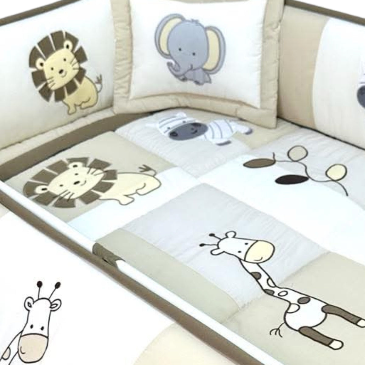 Set de Cuna y 4 protectores - Prestige - Safari 5