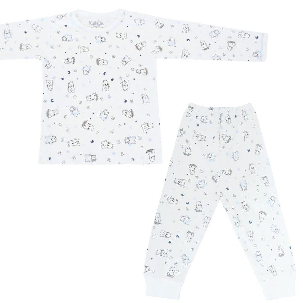 Pijama de Bebé de Algodón Suave - Ositos