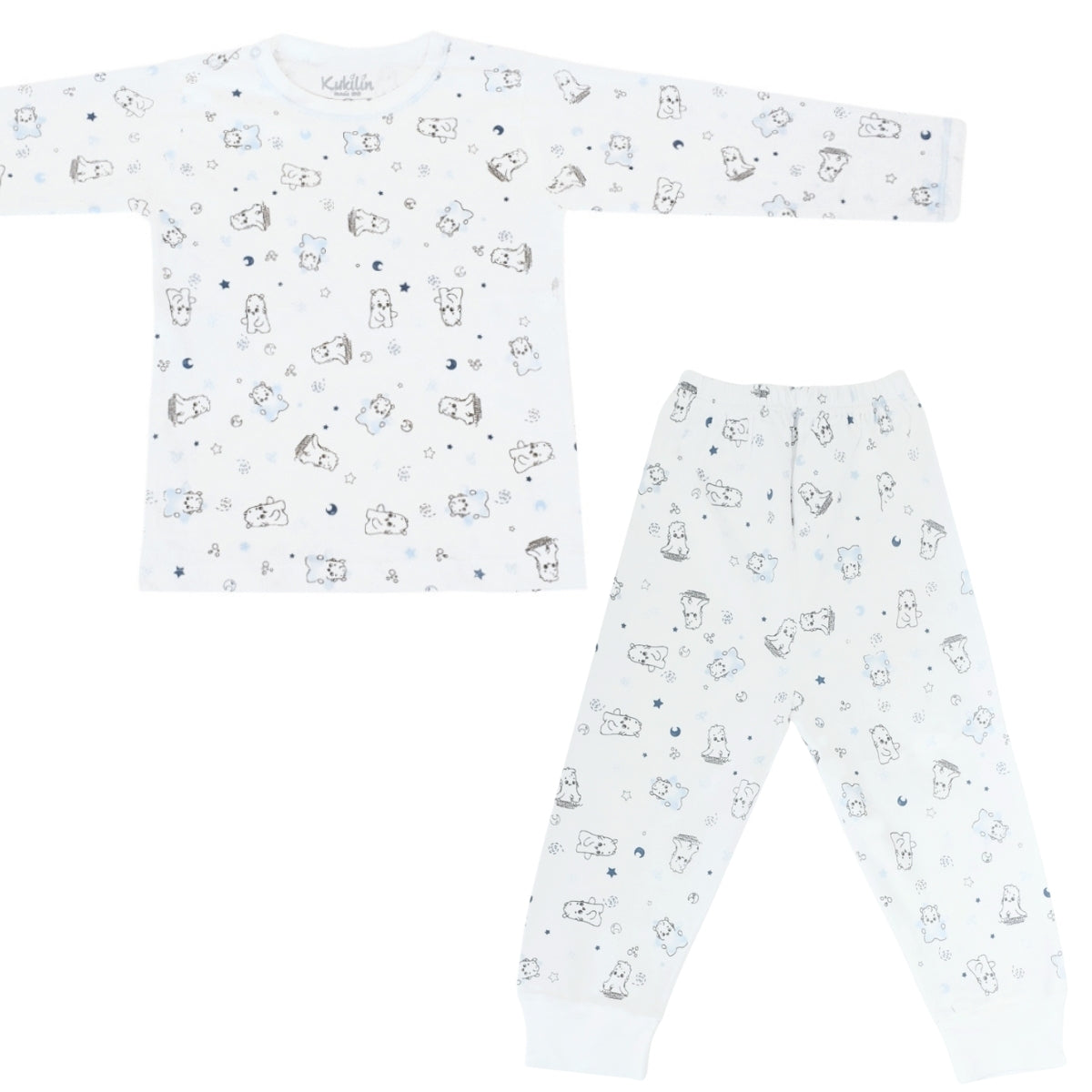 Pijama de Bebé de Algodón Suave - Ositos