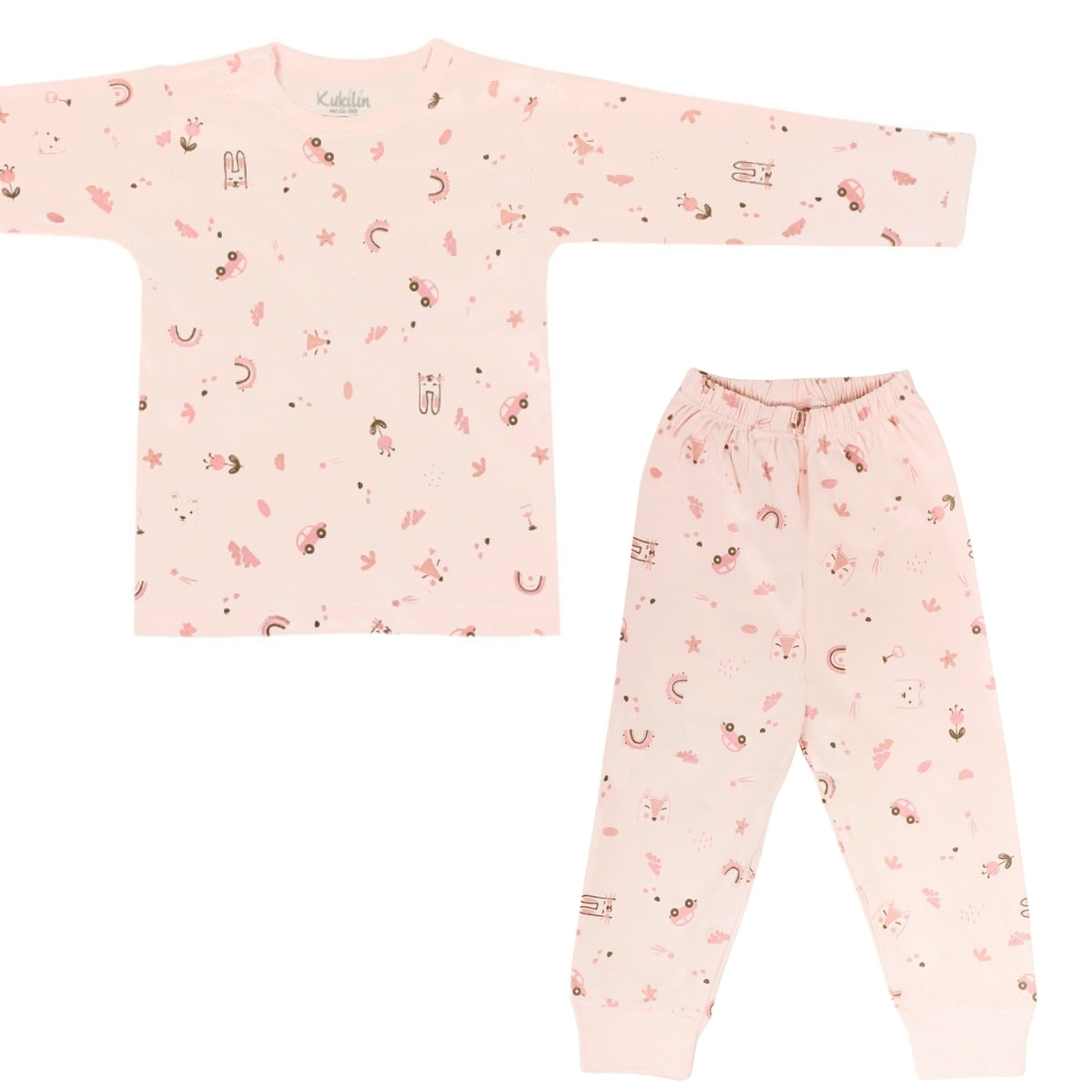 Pijama de Bebé de Algodón Suave - Estampado Infantil