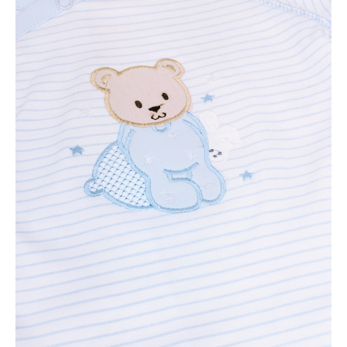 Ajuar Algodón - Osito - 3 piezas - Celeste