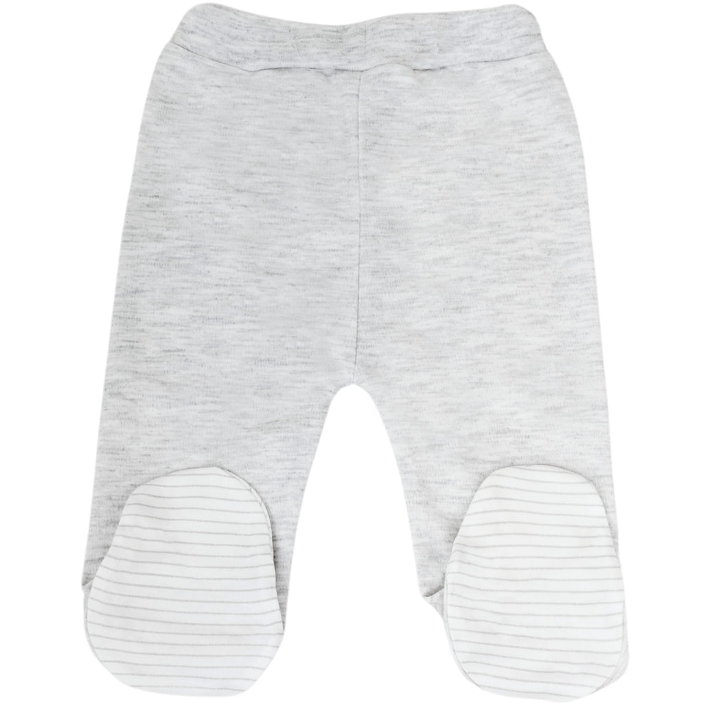 Ajuar Algodón - Osito - 3 piezas - Plomo