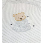 Ajuar Algodón - Osito - 3 piezas - Plomo