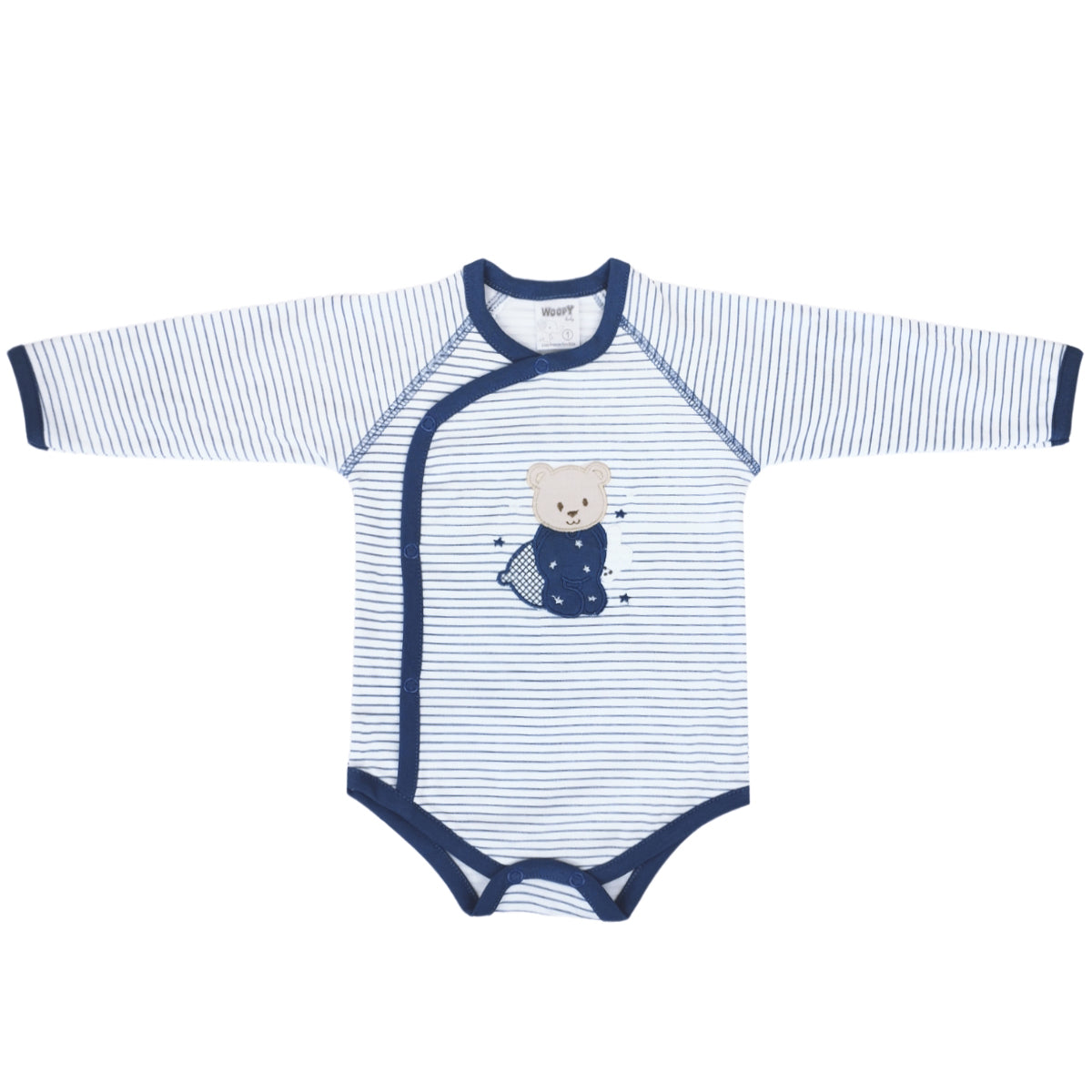 Ajuar Algodón - Osito - 3 piezas - Azul