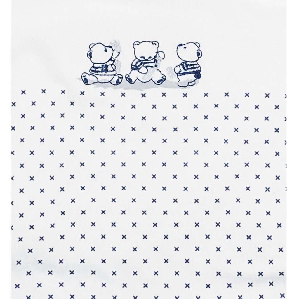 Ajuar Algodón - 3 Ositos - 3 piezas - Azul