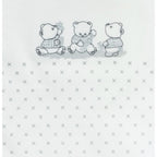 Ajuar Algodón - 3 Ositos - 3 piezas - Plomo