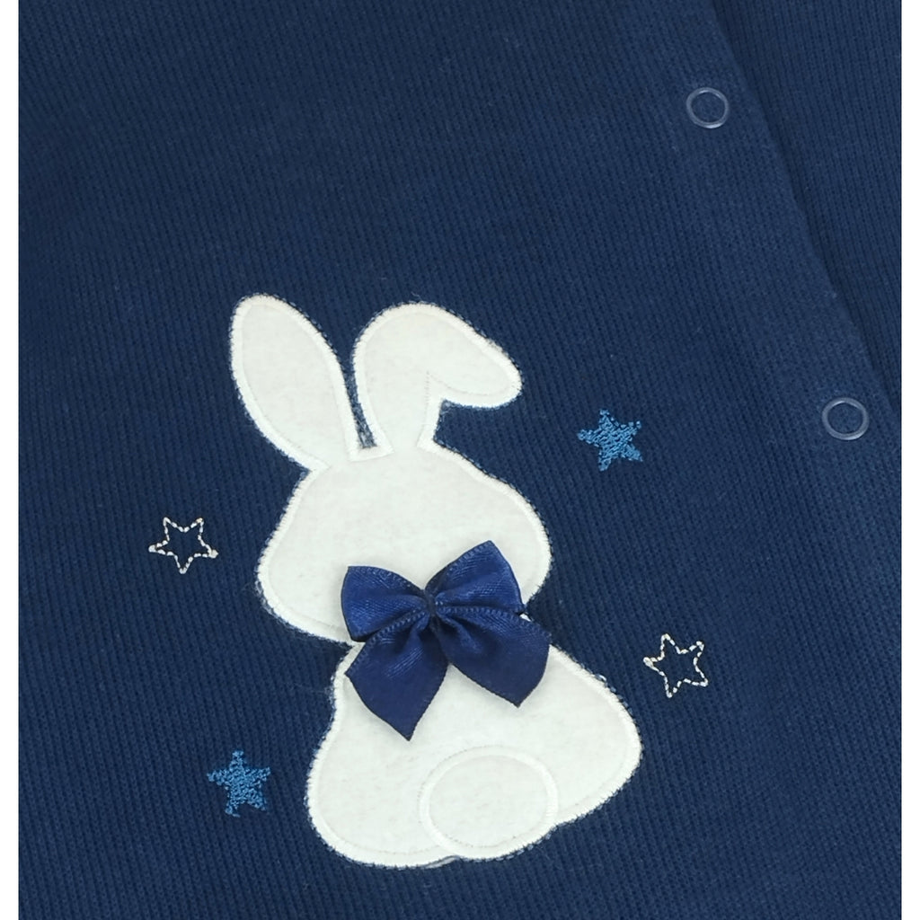 Enterizo Bebé con Capucha y Orejas de Conejo Azul