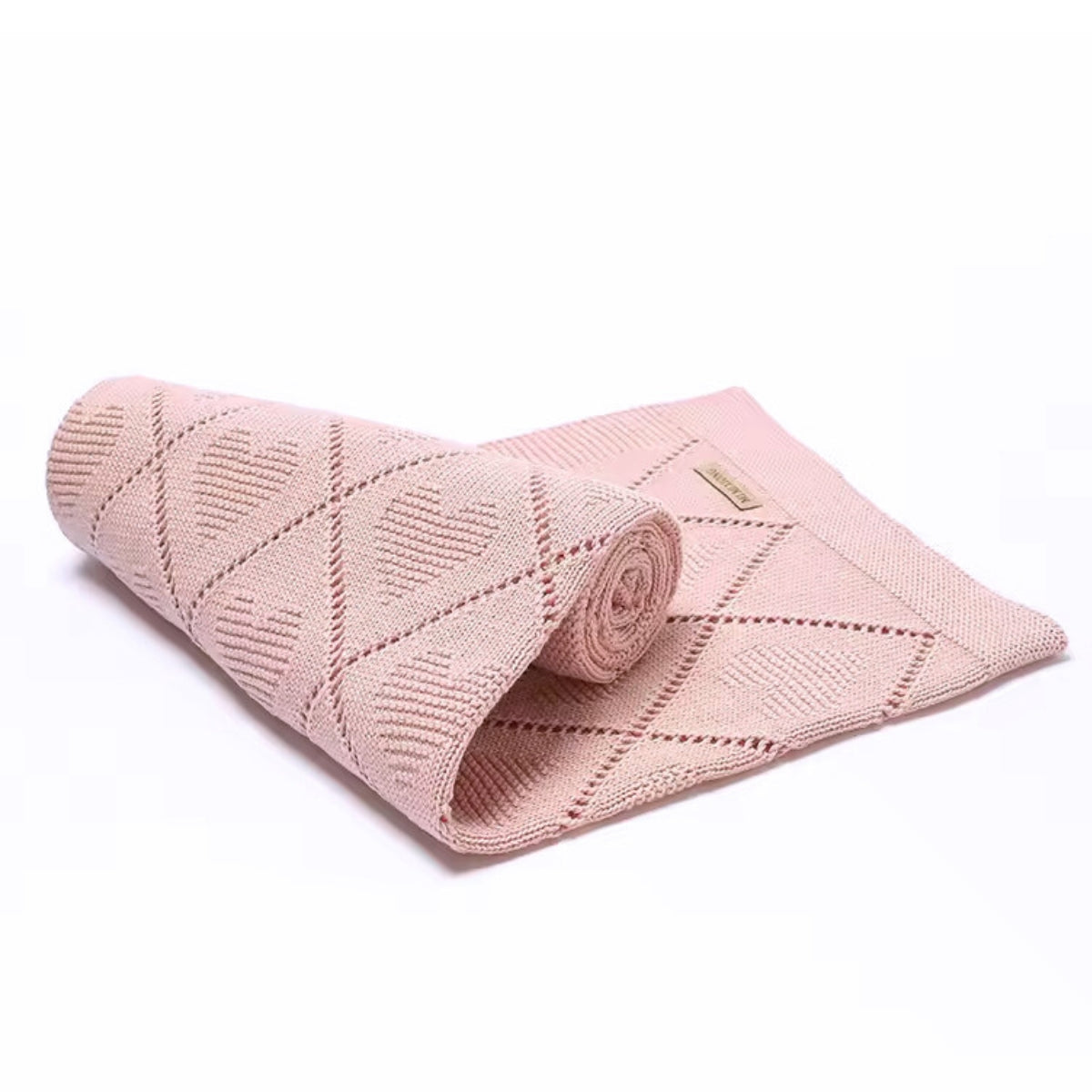 Manta de Bebé de Algodón Súper Suave Corazones