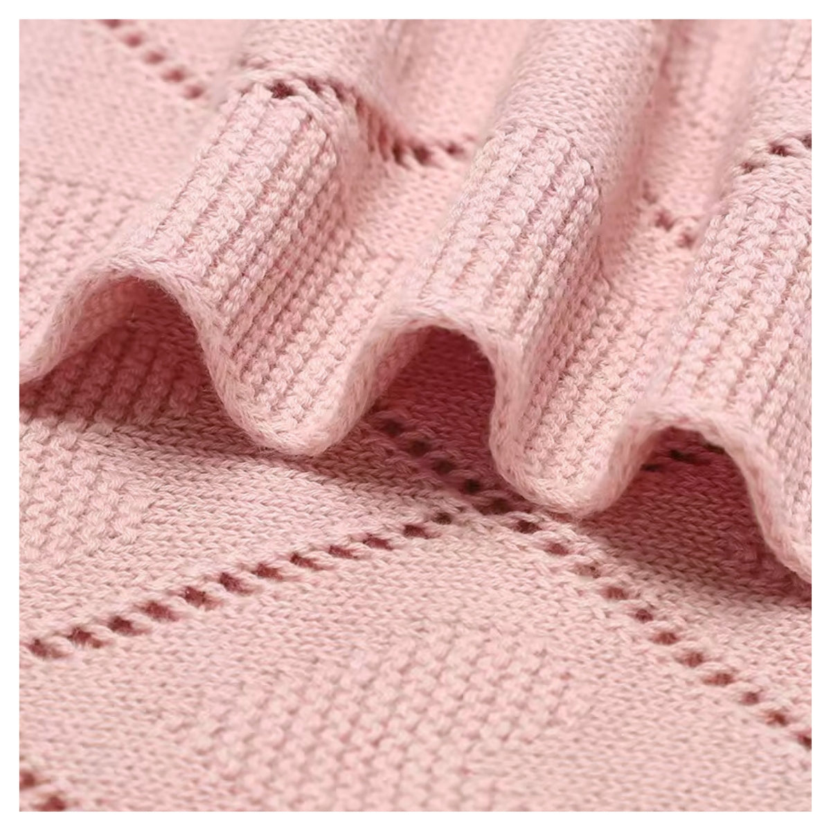 Manta de Bebé de Algodón Súper Suave Corazones