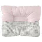Almohada Anti Cabeza Plana Puntos azules / Rosado