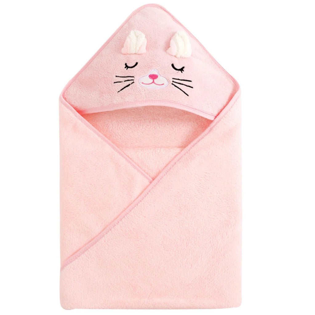 Toalla baño bebé - Gatita - Rosado