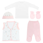 Conjunto ajuar de Bebé 6 Piezas - Algodón - 02