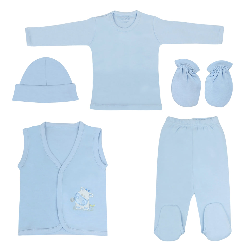 Conjunto ajuar de Bebé 6 Piezas - Algodón - 04