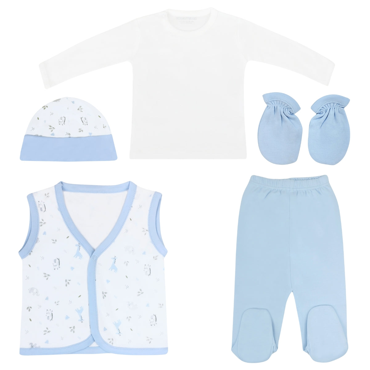 Conjunto ajuar de Bebé 6 Piezas - Algodón - 05