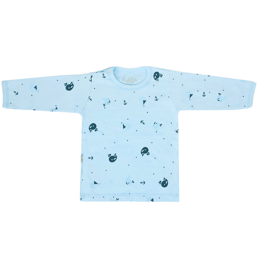 Pijama de Bebé de 100% Algodón - Ballena