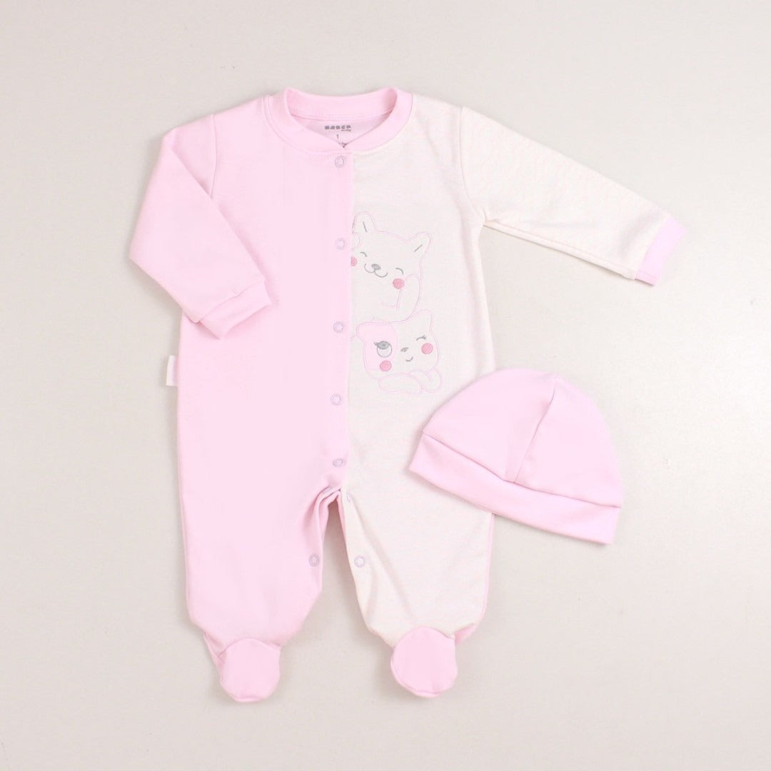 Enterizo Algodon - Amigos Rosado