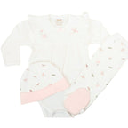 Ajuar - 3 piezas Algodón - Libelula - Blanco