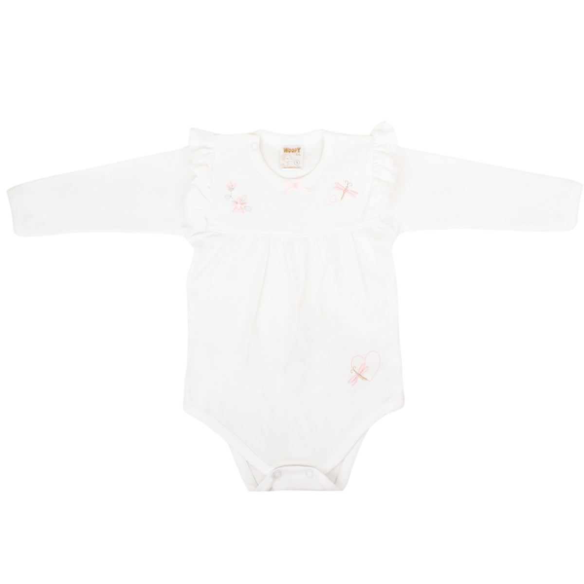 Ajuar - 3 piezas Algodón - Libelula - Blanco