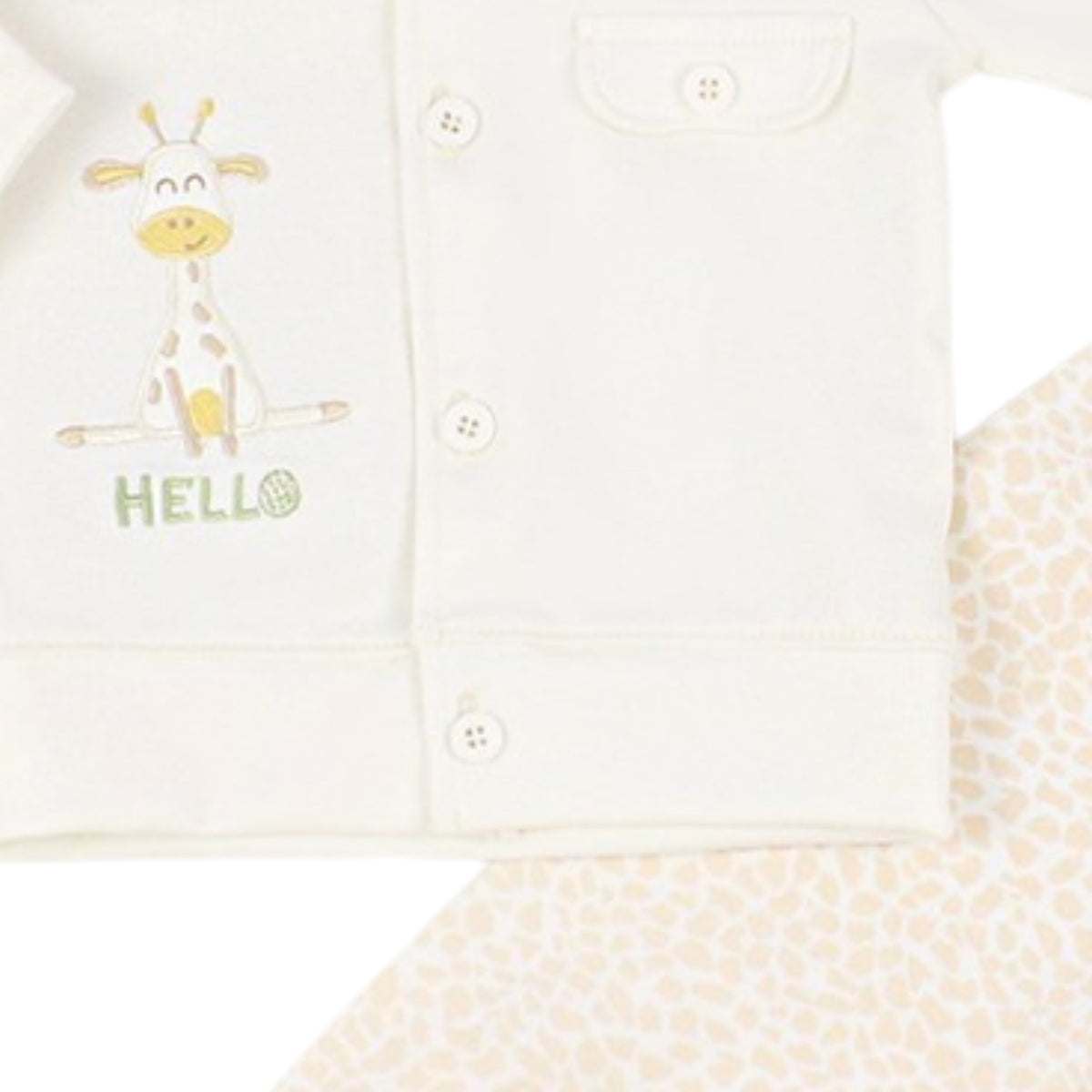 Conjunto bebé Kevin 6 piezas - Crema