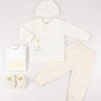 Conjunto bebé Kevin 6 piezas - Crema