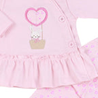 Conjunto Vestido bebé Niña - 4 piezas - Patty - Rosado