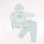 Conjunto Vestido bebé Niña - 4 piezas - Patty - Verde