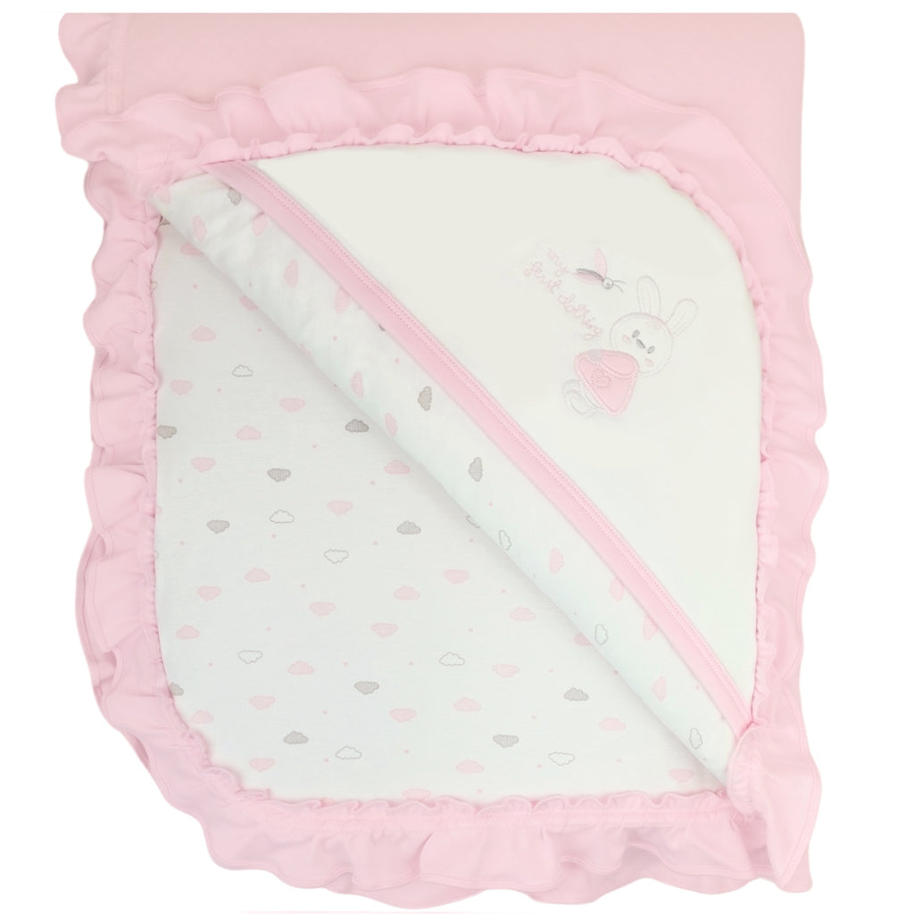 Colcha Reversible Acolchada  - Rosado V2