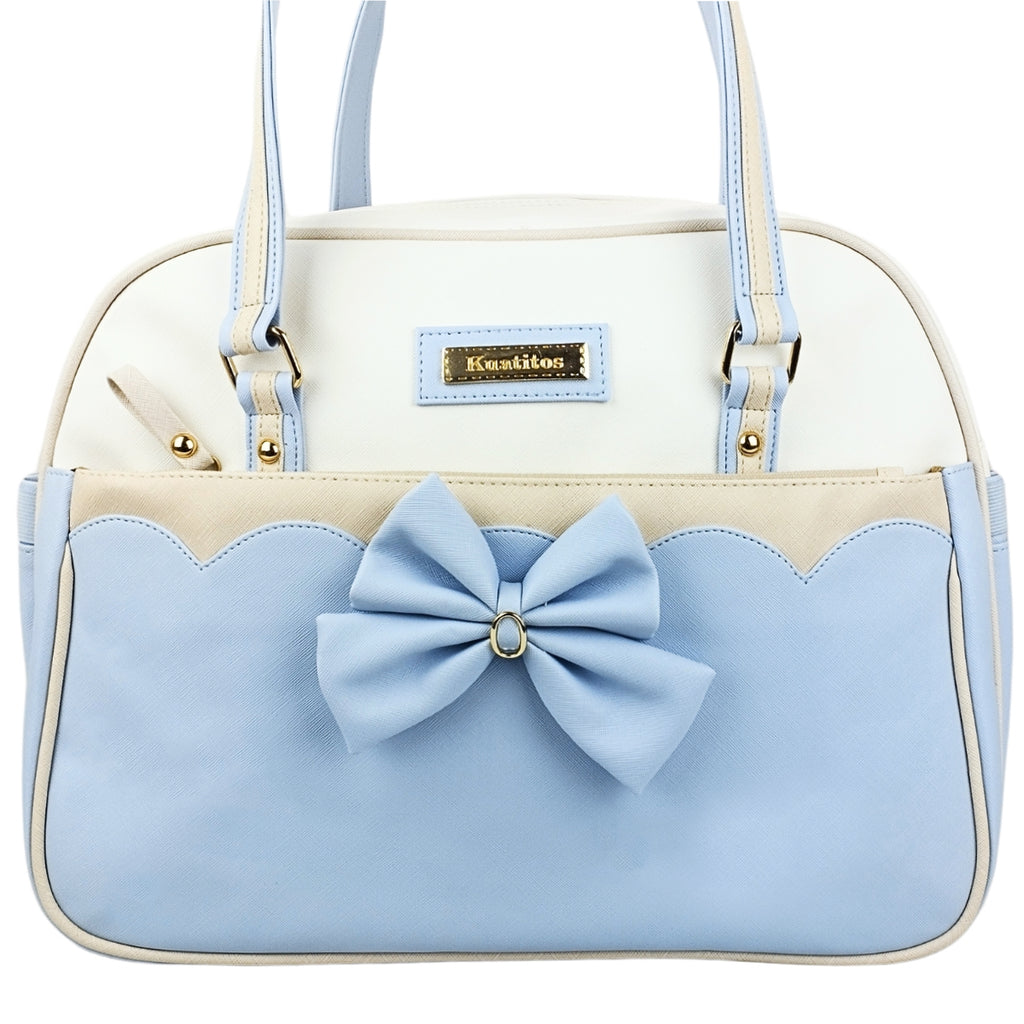 Bolso Pañalera Mariana - Celeste