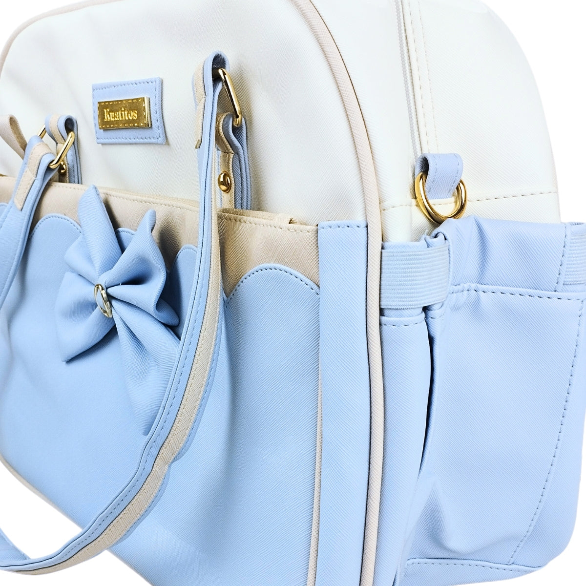 Bolso Pañalera Mariana - Celeste