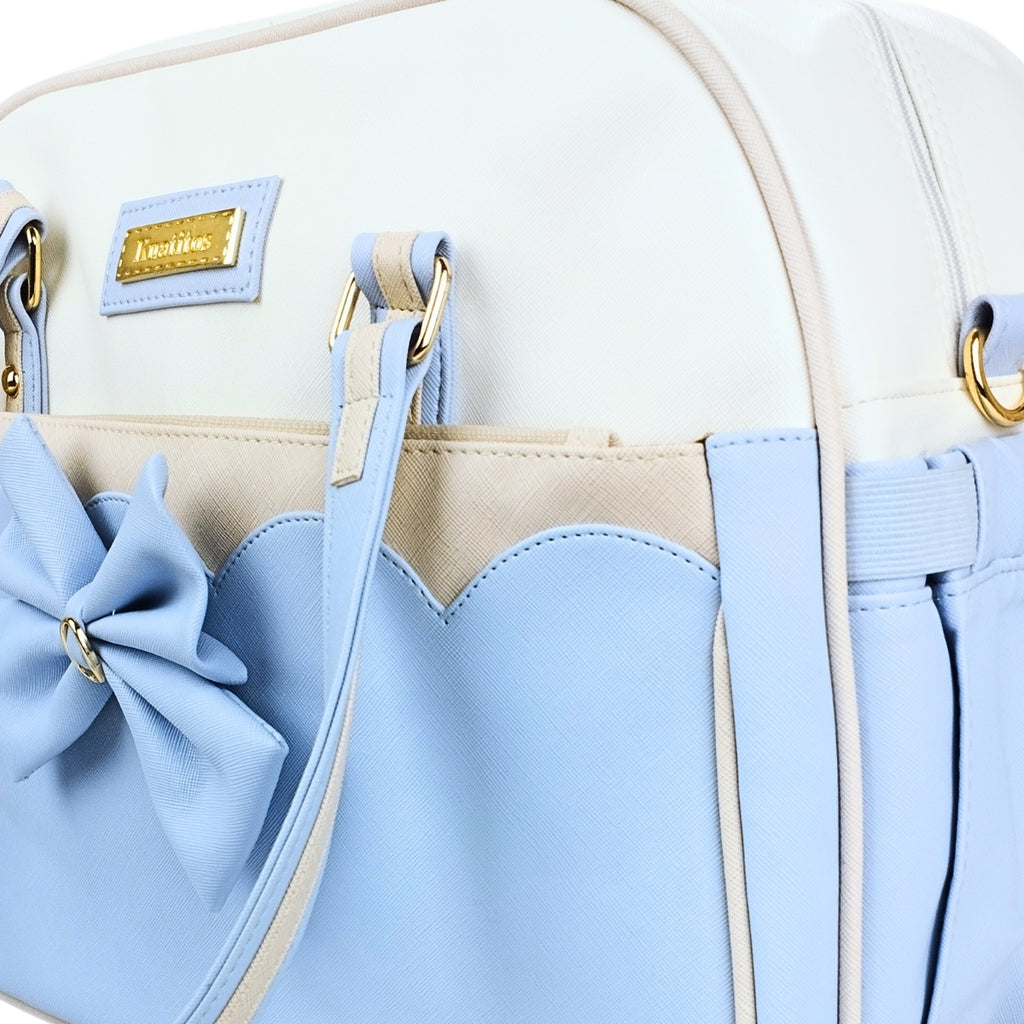 Bolso Pañalera Mariana - Celeste