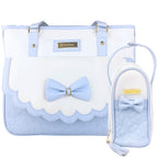 Bolso Pañalera Nancy - Celeste