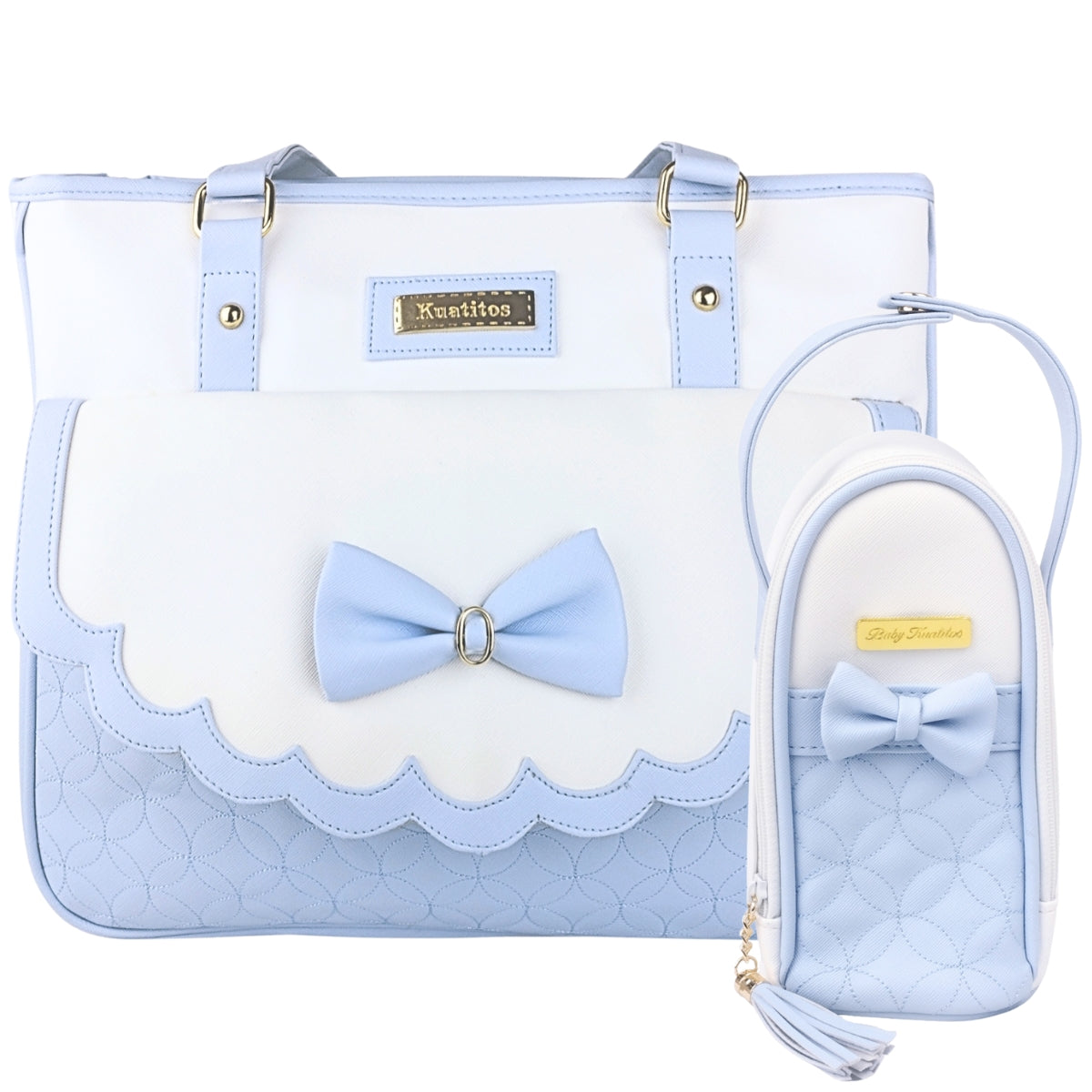 Bolso Pañalera Nancy - Celeste