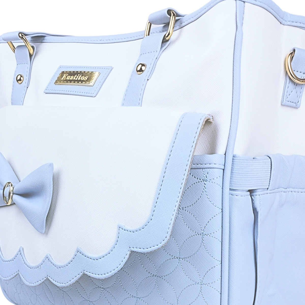 Bolso Pañalera Nancy - Celeste