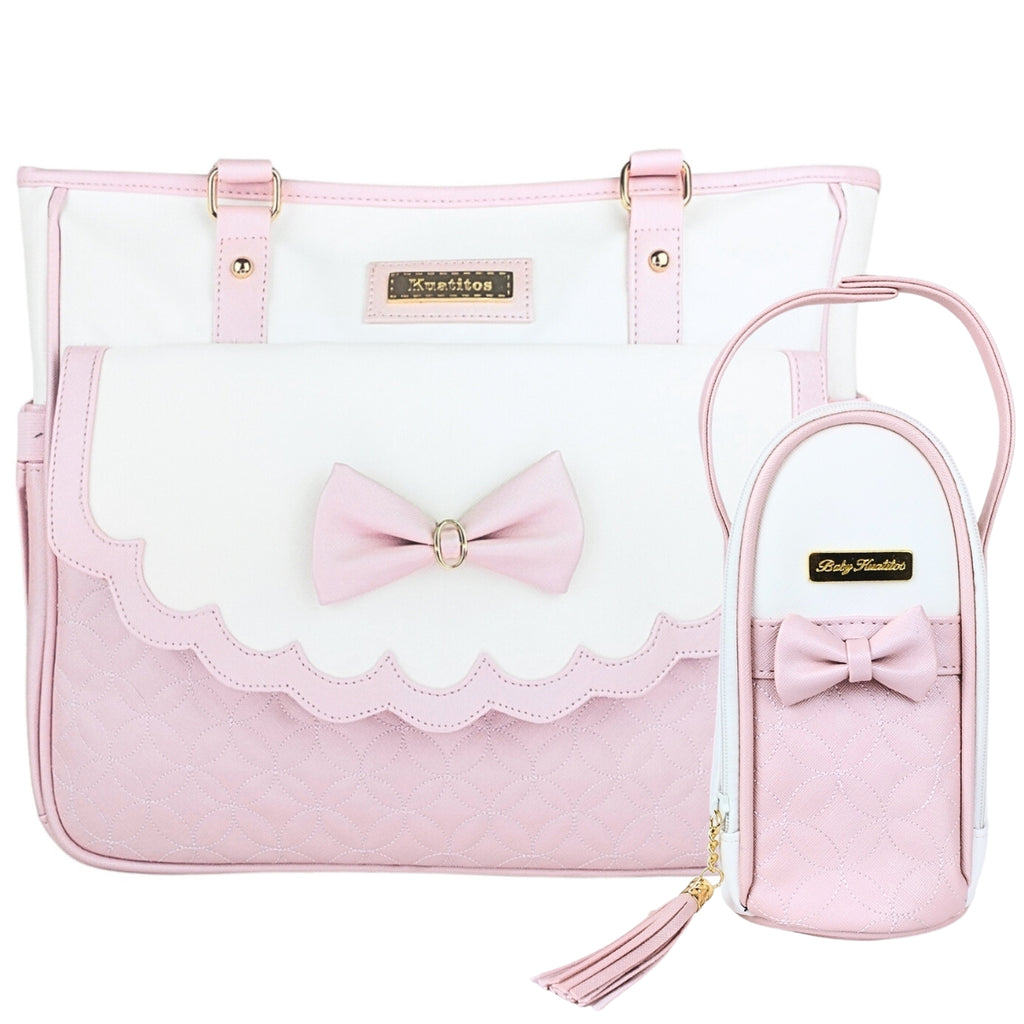 Bolso Pañalera Nancy - Rosado