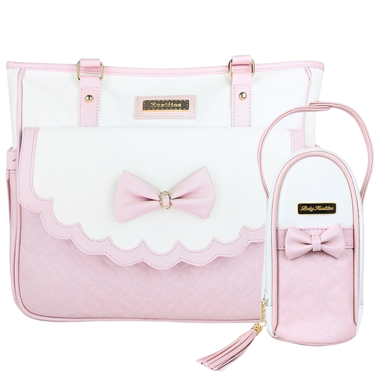 Bolso Pañalera Nancy - Rosado
