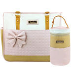 Bolso Pañalera Lazo - Rosado