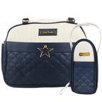 Bolso Pañalera Estrella - Azul