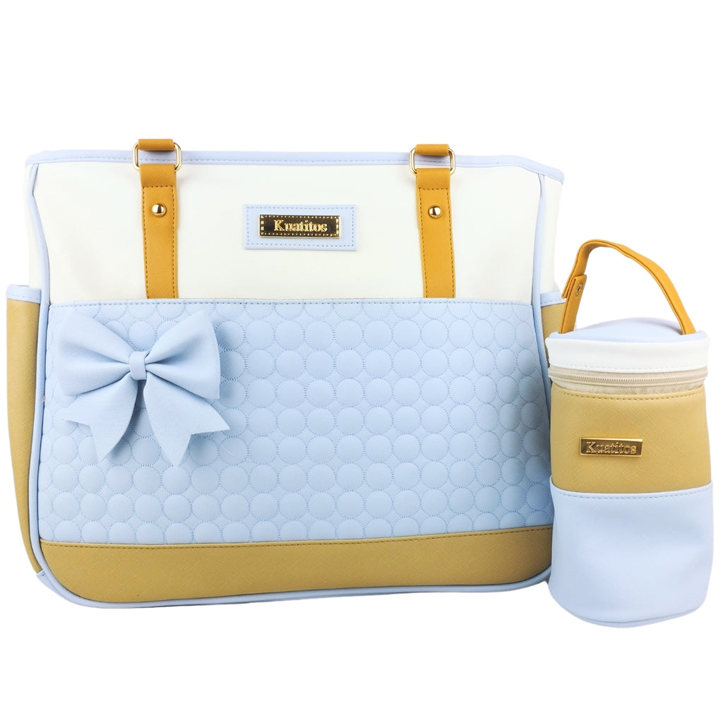 Bolso Pañalera Lazo - Celeste