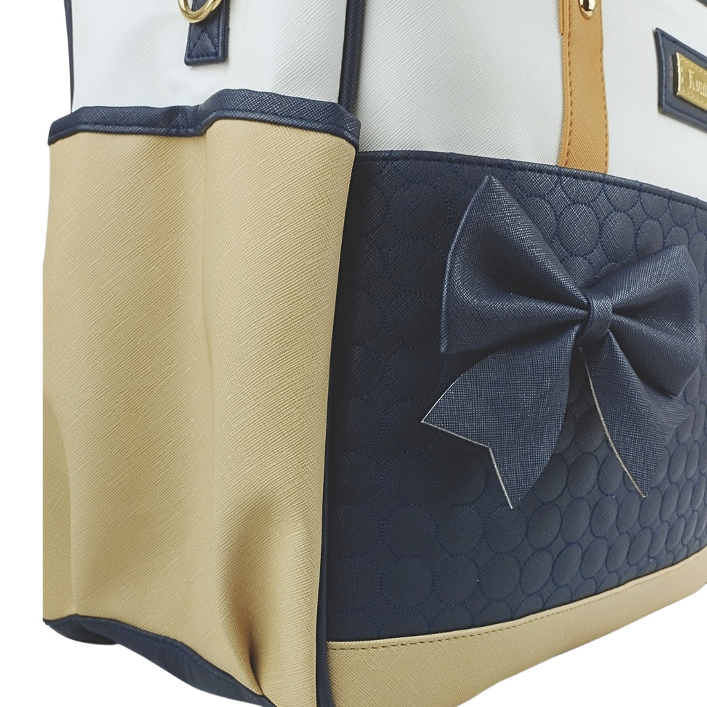 Bolso Pañalera Lazo - Azul