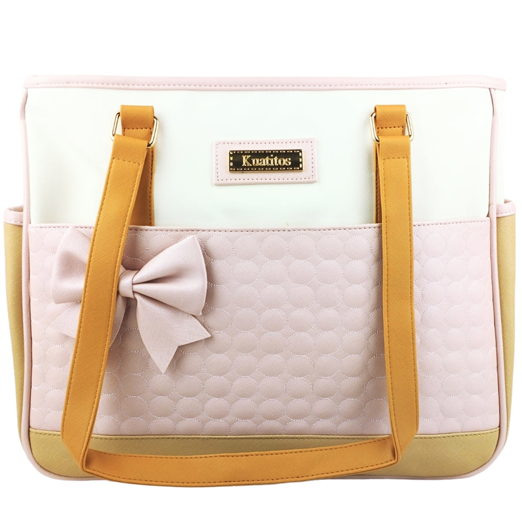Bolso Pañalera Lazo - Rosado