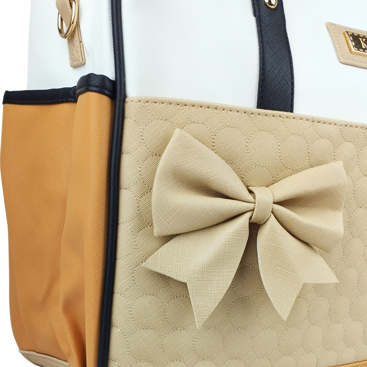 Bolso Pañalera Lazo - Beige