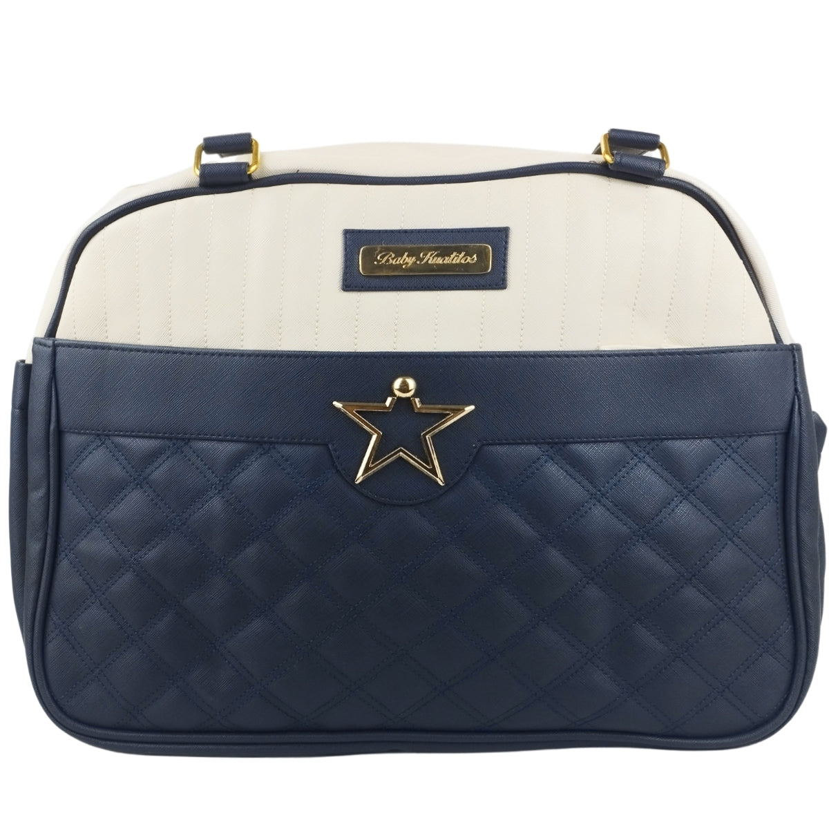 Bolso Pañalera Estrella - Azul