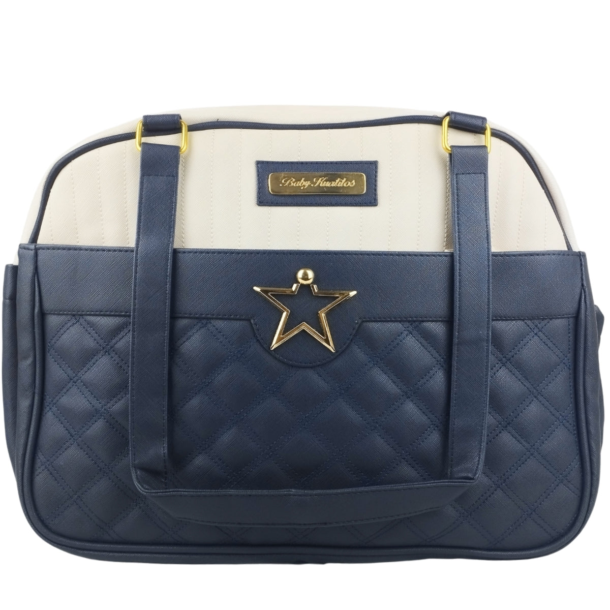 Bolso Pañalera Estrella - Azul