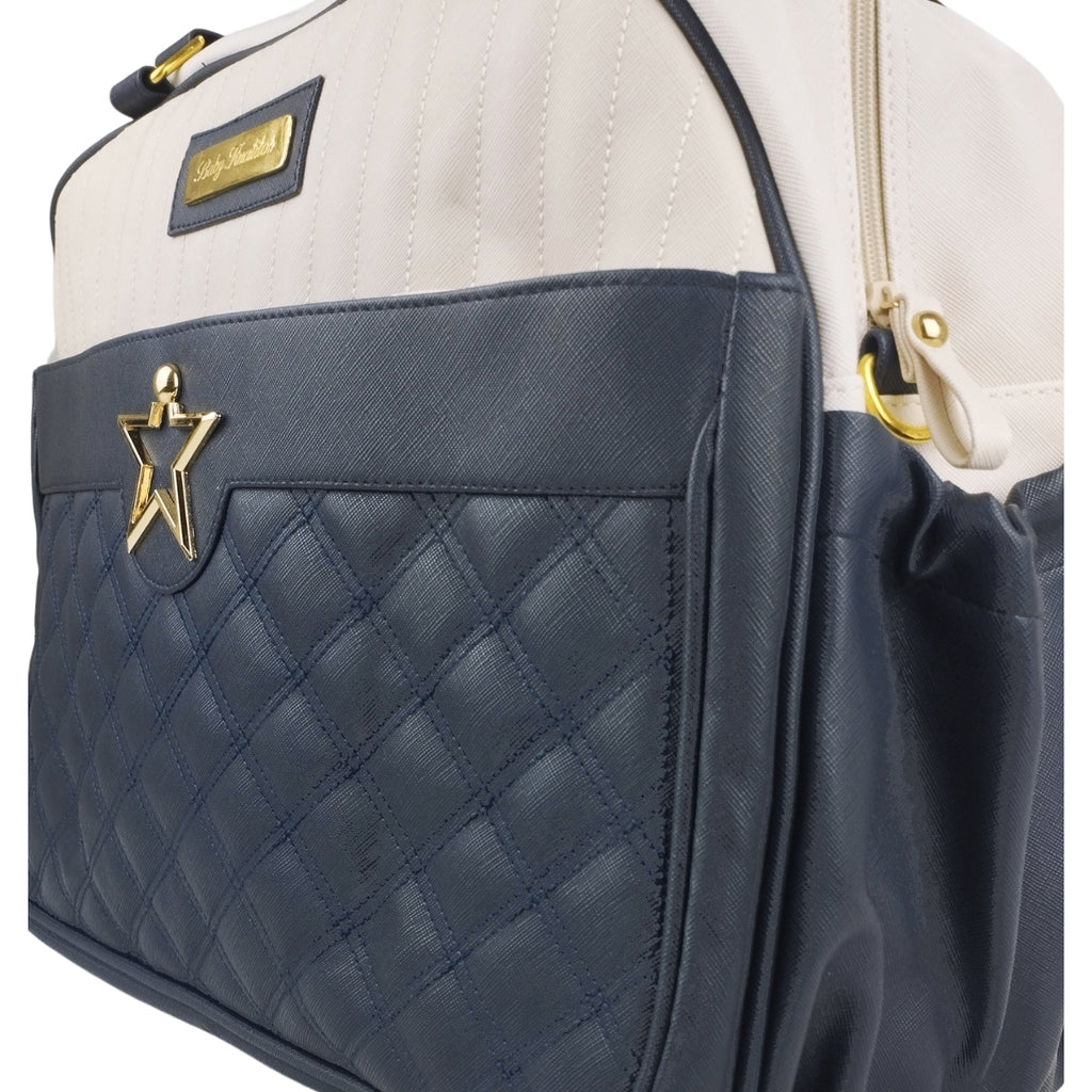 Bolso Pañalera Estrella - Azul