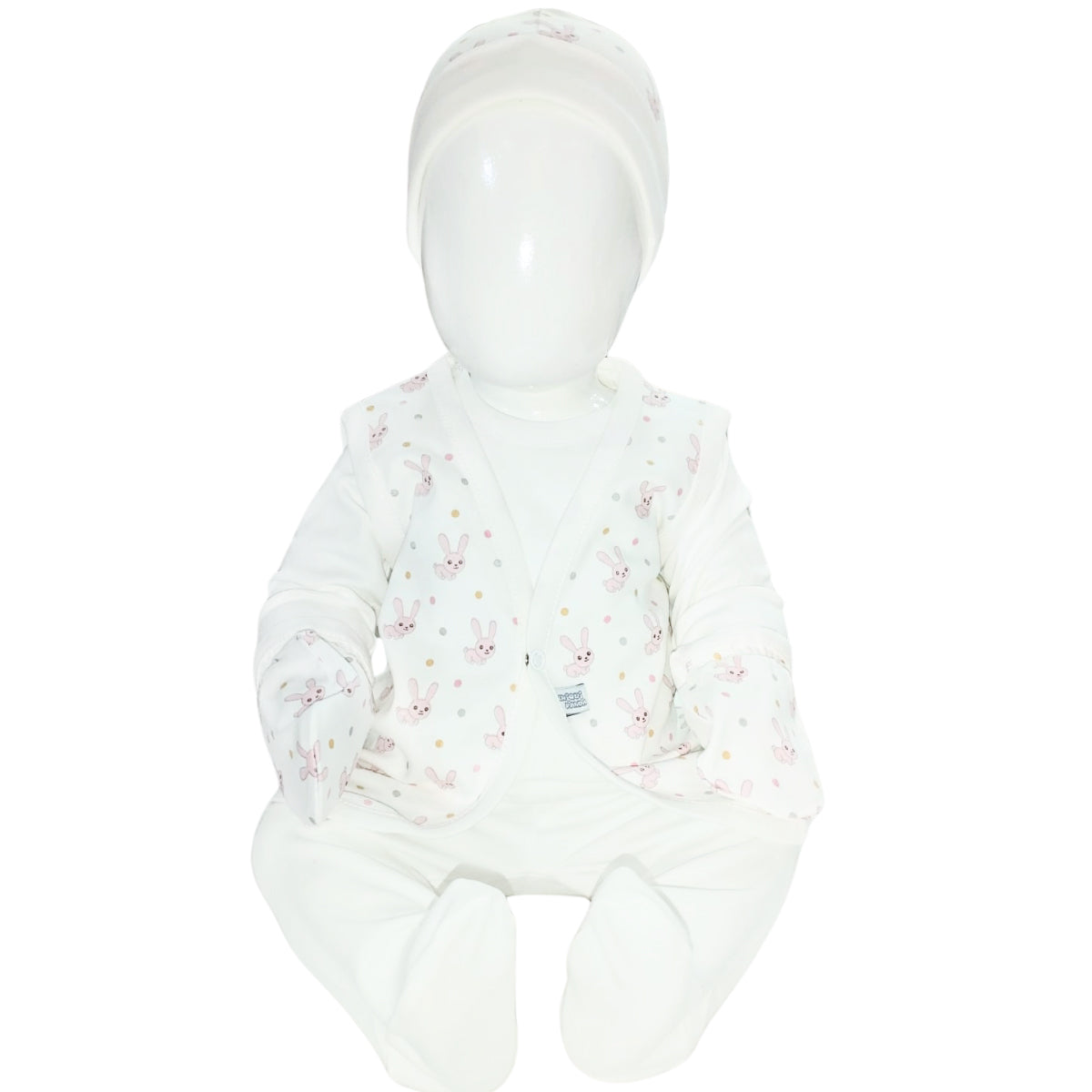 Ajuar de Bebé 6 Piezas - Algodón - Conejos