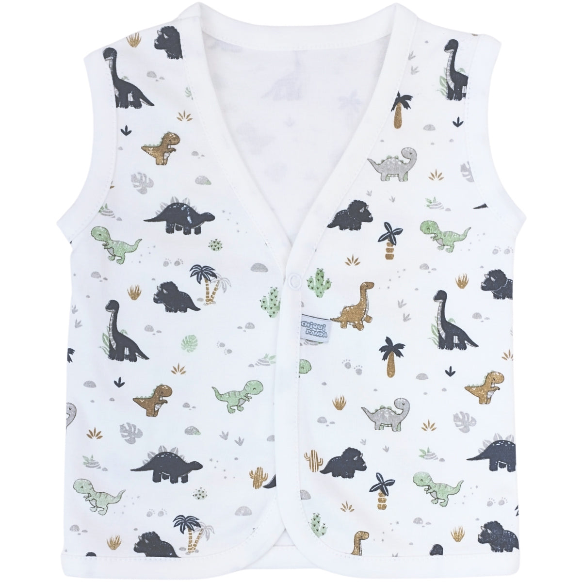 Ajuar de Bebé 6 Piezas - Algodón - Dinos