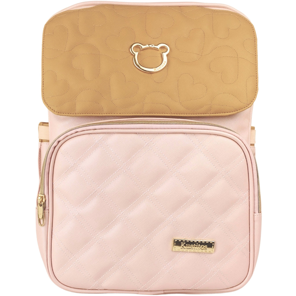 Mochila Pañalera Oso - Rosado