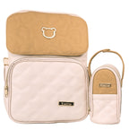 Mochila Pañalera Oso - Rosado