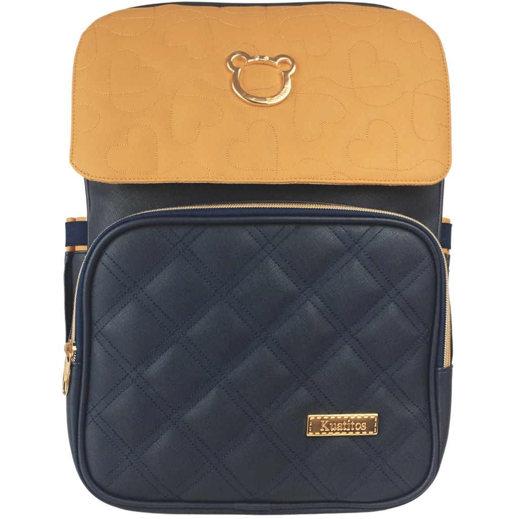Mochila Pañalera Oso - Azul