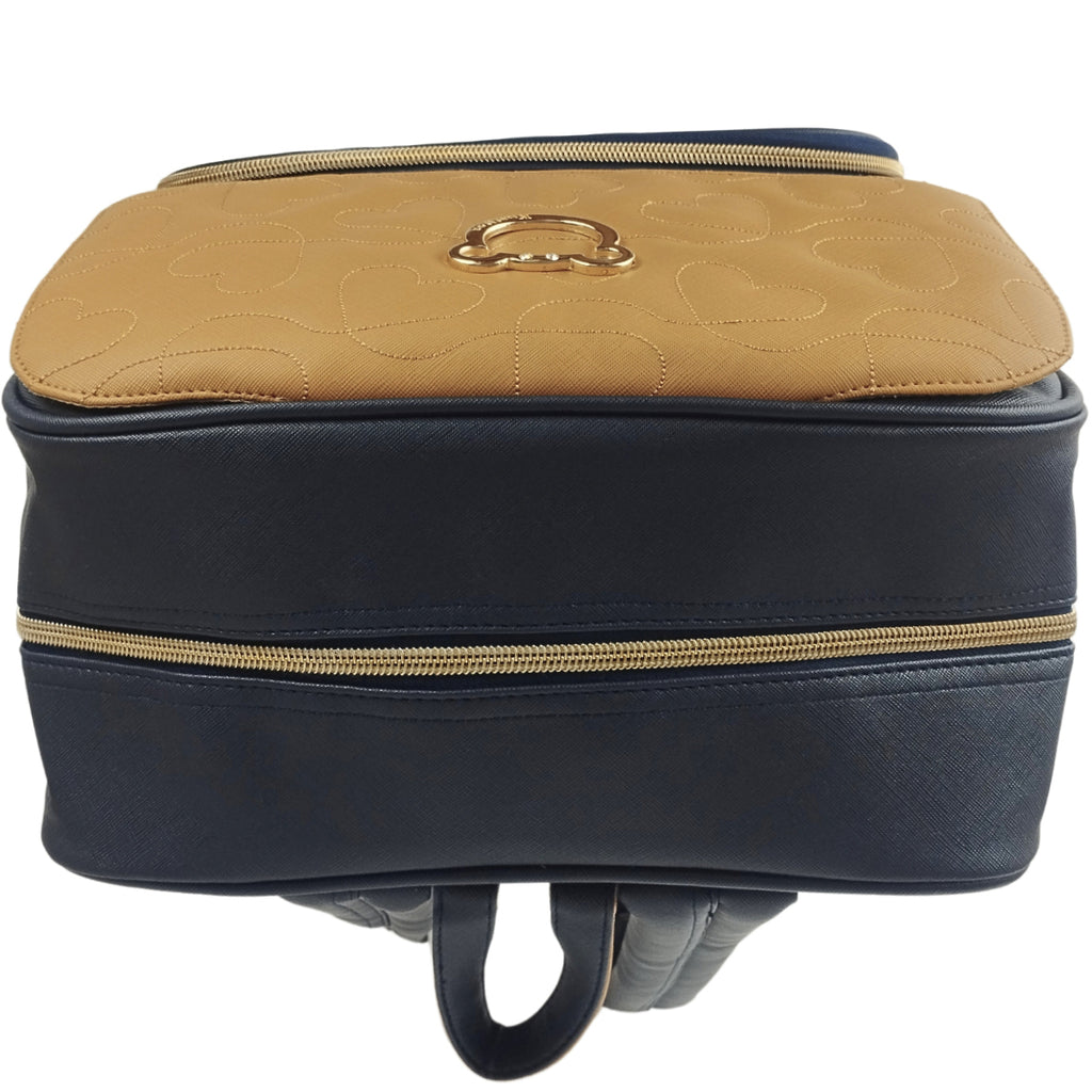 Mochila Pañalera Oso - Azul